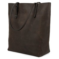 Yaluxe Women's Vintage Style Crazy Horse Genuine Leather Handbag Tote Shoulder Yaluxe Women's Vintage Style Crazy Horse Genuine Leather Handbag Tote Shoulder