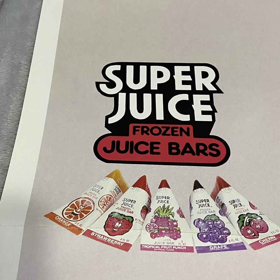 Póster de colección firmado por Mary Lou Retton de 22" x 28" Super Juice RARO Foto 2 de 4