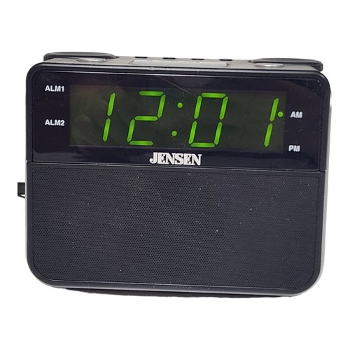 Jensen JCR255 AM/FM Dual Alarm Auto Time Set Clock Radio Discontinued