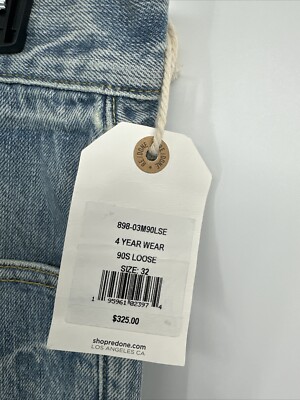 n Re/Done Jeans Womens 30 70s Stove Pipe Straight Cropped High Rise