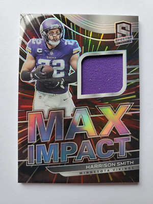 2021 Panini Spectra HARRISON SMITH MI-HS Max Impact GW Patch Prizm 73/75 - NMT