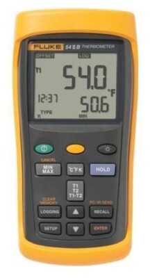 FLUKE 54-2B 54 II B Data Logging Thermometer with Dual Input