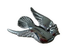 Signed Vintage John Hardy Bird Of Peace Butterfly Silver Tone Metal Scarf Clip