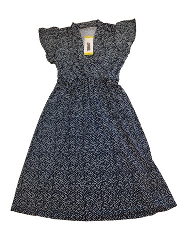 Adrianna Papell Blue Embellished Beaded Short Sleeve Dress Size 8 | eBay