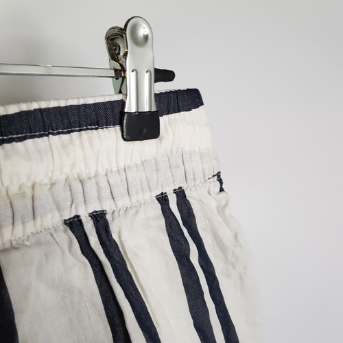 H&M Linen Blend Casual Relaxed Straight Essential Pants Womens Size 10UK White S - Picture 6 of 9