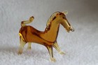 Golden Amber Honey Horse Pony Donkey Viking Art Glass Figurine Hand Blown — photo 5