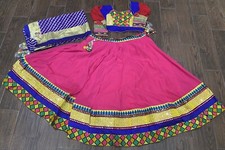 Indian Navratri Gujarati Ghagra Chaniya Choli Blouse Dupatta Dress Outfit