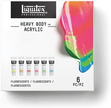 Liquitex Pittura Acrilica Corpo Pesante FLUORESCENTE Set 6 x 59 ml