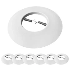 6pack 6" Open Metal Ring Trim For Recessed Can Lights For Br30 Par30 Led Incan