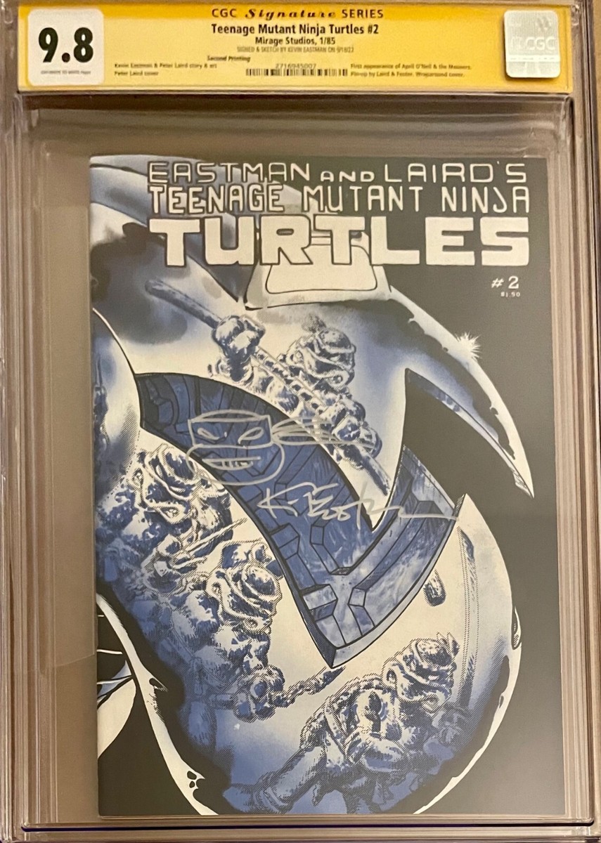 knknページ TMNT #2 2nd print CGC SS 9.8 SIGNED Eastman Teenage Mutant Ninja