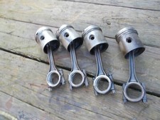 Case Vac Tractor Engine Motor 4) Pistons Piston Rods Rod Caps Rings