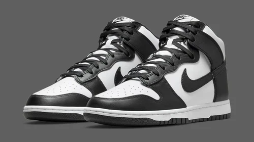 Men’s Size 14 Nike Dunk High Retro 'Panda' White Black DD1399-105 (No Lid)