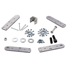 2 Set of Silver Stainless Steel Rotation Hidden Door Pivot Hinges