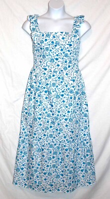 Nwt DRAPER JAMES Aqua Plus XXL Floral Maxi Dress Tiers Flutter Strp Smockd Sides