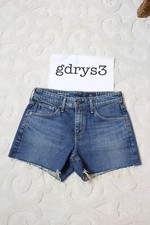 AG Adriano Goldschmied Hailey Boyfriend Cutoff Denim Blue Shorts Women's Sz 24