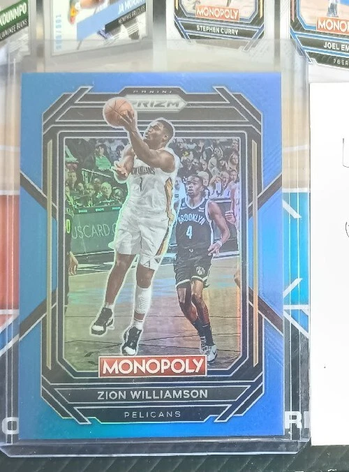 Zion Williamson Monopoly Prizm True Boardwalk Blue  14/15 - Image 2 of 3