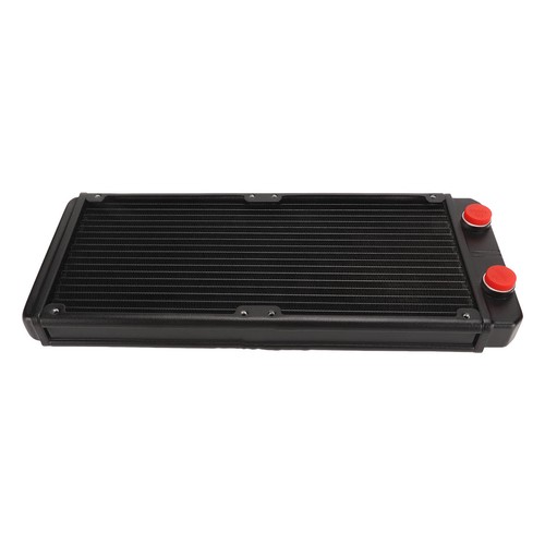 Water Cooling Radiator G1/4in 27mm Thick Computer Radiator 18 Tubes Copper - Photo 7/22