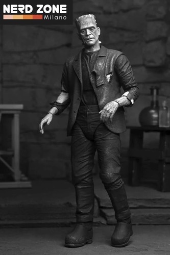 IN STOCK! NECA Universal Monster Bride Frankenstein Monster Fankenstein Ult B&W - Imagen 3 de 7