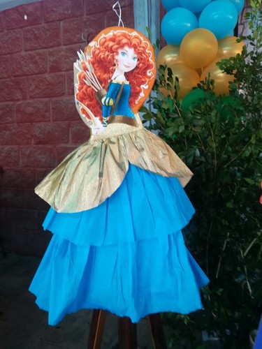 Merida Pinata, Brave birthday party, Brave party supplies, brave pinata - Picture 4 of 4