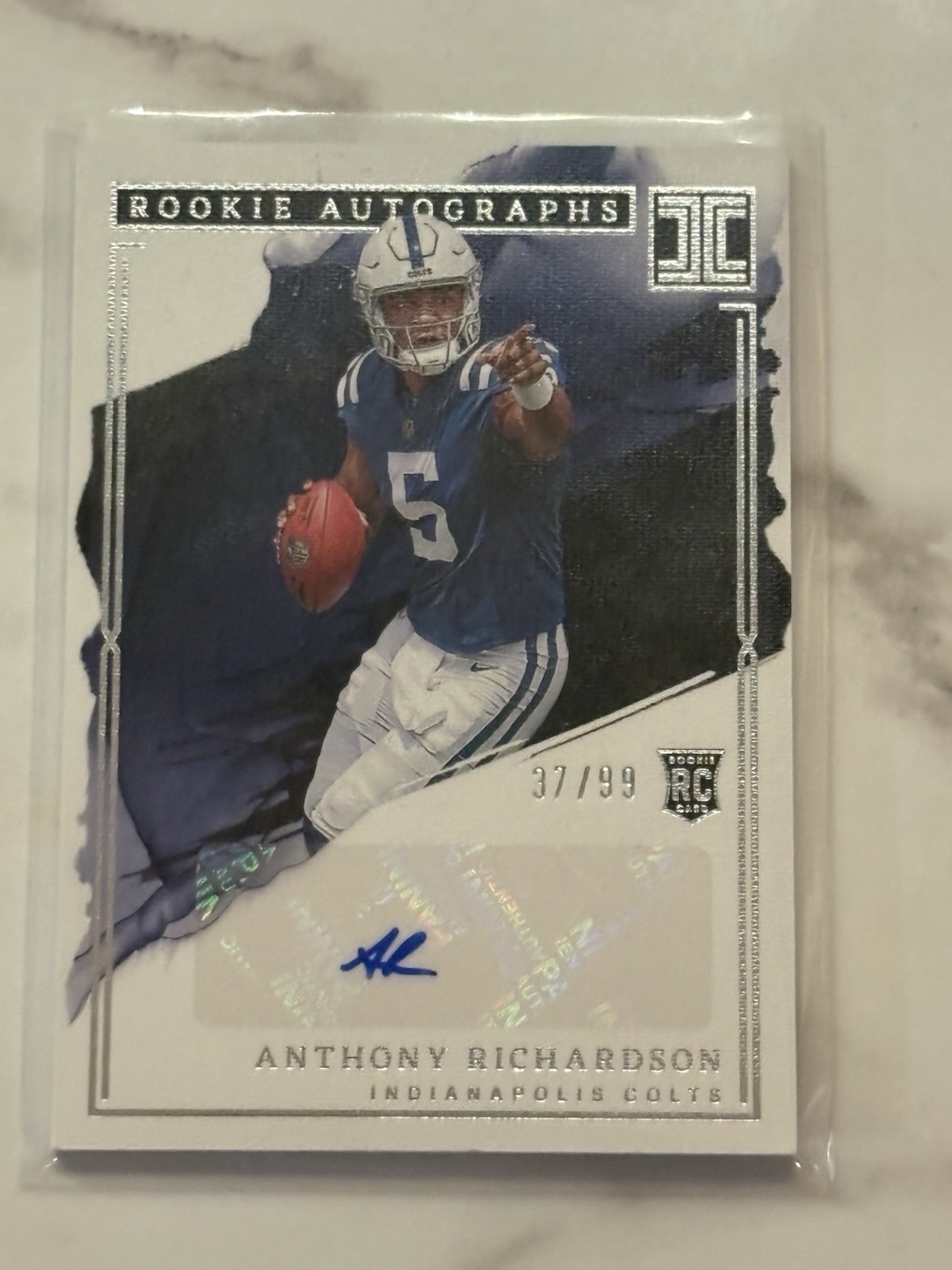Anthony Richardson Panini Impeccable Rookie Autographs #RAAR Base