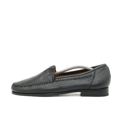 Alan Payne Damen Slipper EU 41,5 Loafers Schwarz Echt Echse Leder Loafer - Bild 1 von 4