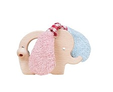 Efie Pinklight Blue Wooden Elephant Made In Germany