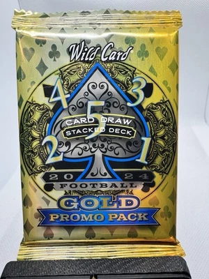 🔥 2024 Wild Card 5 Card Draw Stacked Deck Gold Promo Pack Football🔥