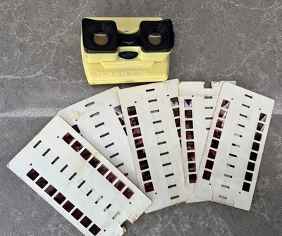 Vintage UdSSR Leningrad Stereoskop: UdSSR 3D Viewer mit 5 Dias