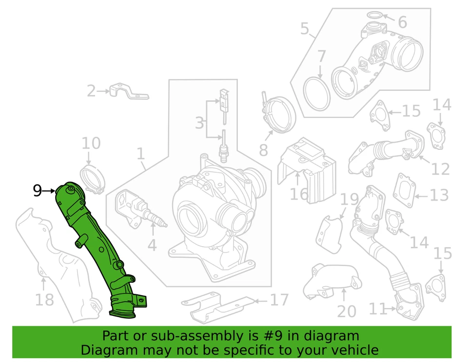 Выпускная труба выхлопной системы 6,6 л LML Duramax — оригинальный производитель GM деталь No 12643610 - Изображение 4 из 4