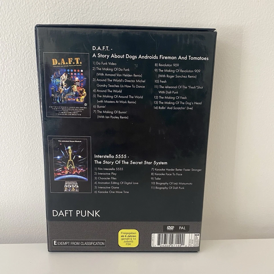 Daft Punk Interstella 5555 & D.A.F.T DVD Box Set Leiji Matsumoto Limited Rare - Image 3 of 4