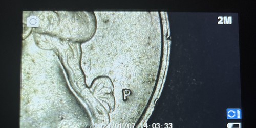 1986 P DDR DDO Washington Quarter 25c ERROR - OFF CENTER - Picture 7 of 8