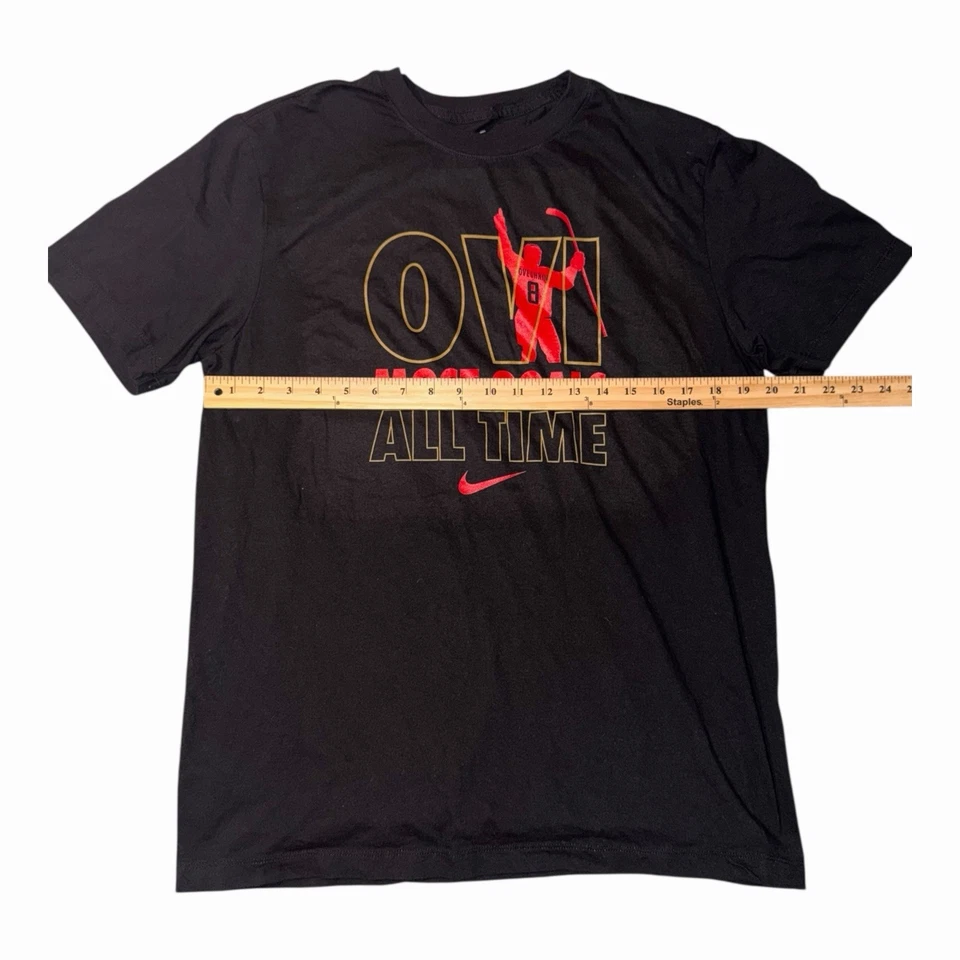 Camiseta Nike Alexander Ovechkin Negra Washington Capitals Para Hombre Mediana Foto 4 de 4