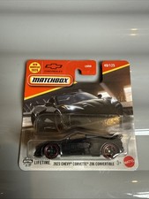 Matchbox 2023 Chevy Corvette Z06 Convertible 2025 Short Card Black