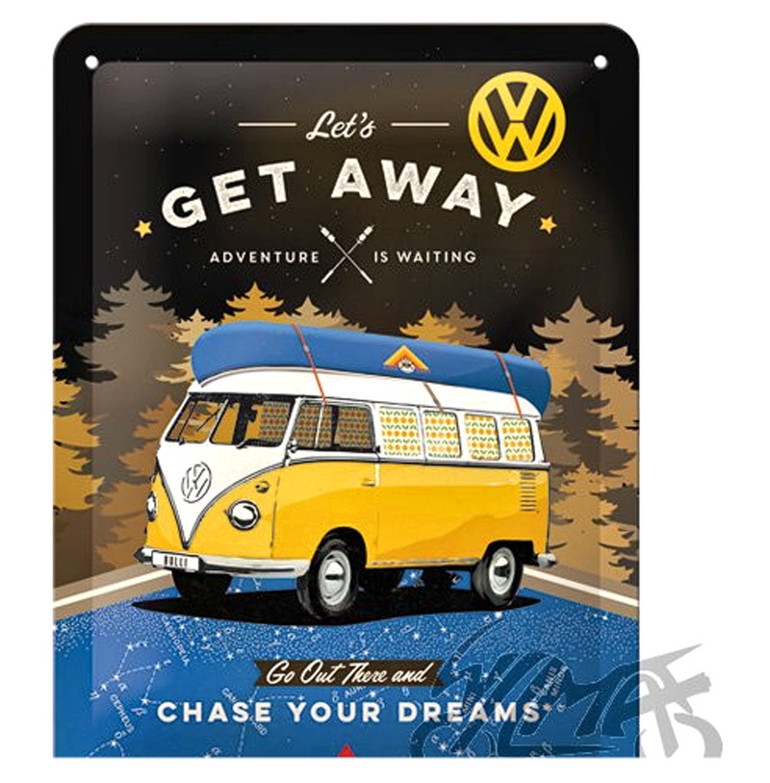 Plaque VW Bulli 26251 cadeau idéal pour passionné Volkswagen