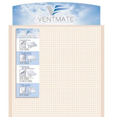 Ventmate VENTPOP Point Of Purchase Display Header Card