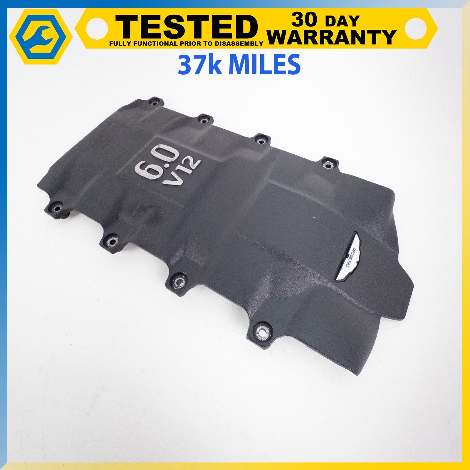 05-12 ASTON MARTIN DB9 DBS RAPIDE 6.0L V12 ENGINE MOTOR TOP APPEARANCE COVER OEM