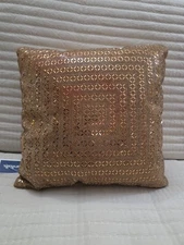 Sparkles Home Rhinestone Madison Ave Jeweled Crystals Decorative Pillow Gold