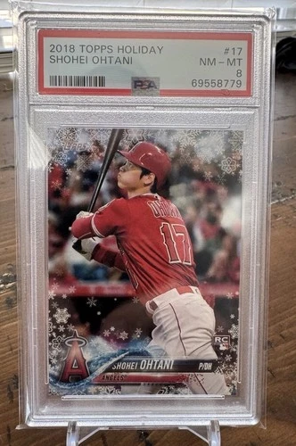 2018 Topps Holiday Shohei Ohtani #HMW17 (RC) Angels Dodgers Rookie PSA 8 NM-Mint