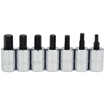 PROTO J4990-MST Socket Bit Set, Steel, DrSz 3/8 in 4JW05