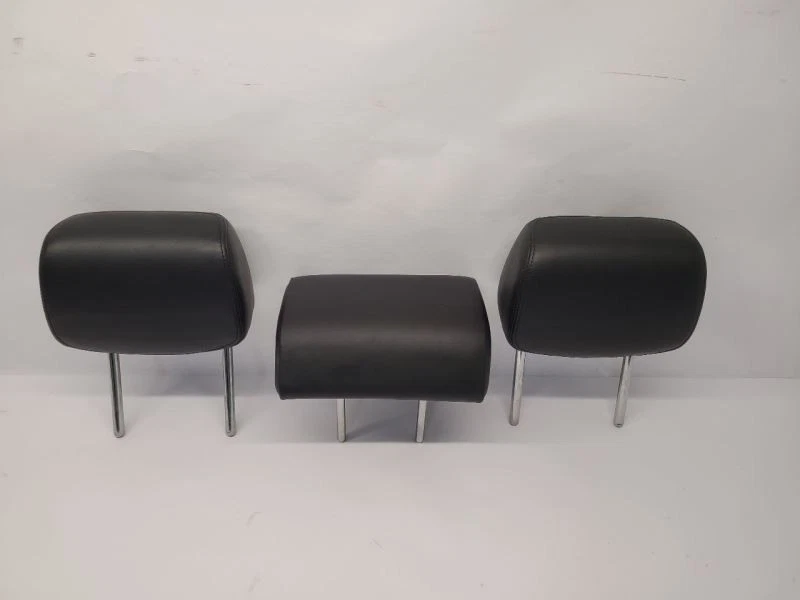 Juego de 3 reposacabezas de asiento trasero 10-16 CADILLAC SRX reposacabezas de cuero negro OEM Foto 3 de 4