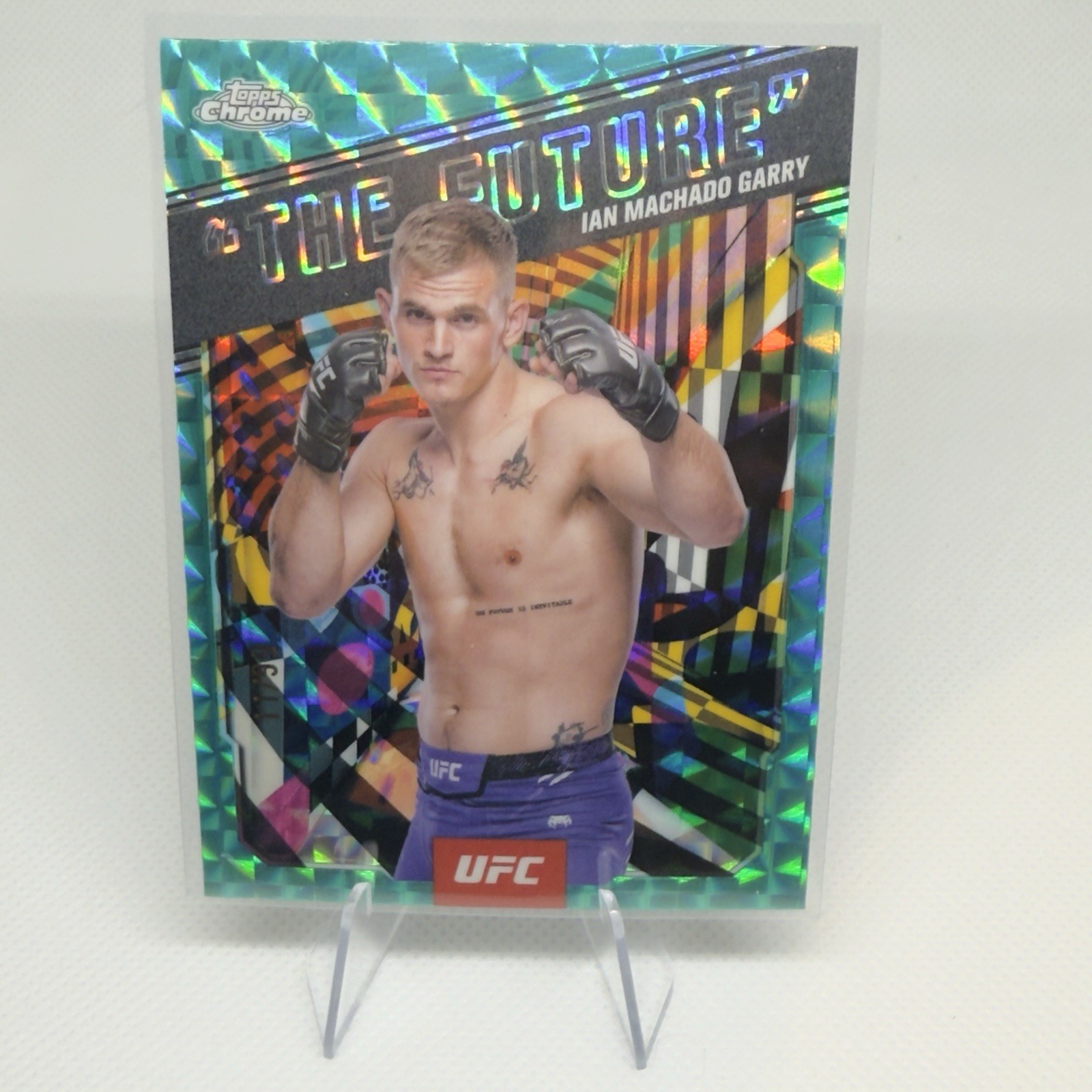 Ian Machado Garry 2025 Topps Chrome Ufc Aka The Future Aqua Geo /99