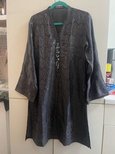 Sequin Embroidered Indian Pakistani Kurta LIMELIGHT shirt Dress Size M