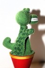 Vtg CONE PUPPETS on WOOD STICK Alligator & Monkey POP UP 2 Peekaboo Kids Toy — photo 6