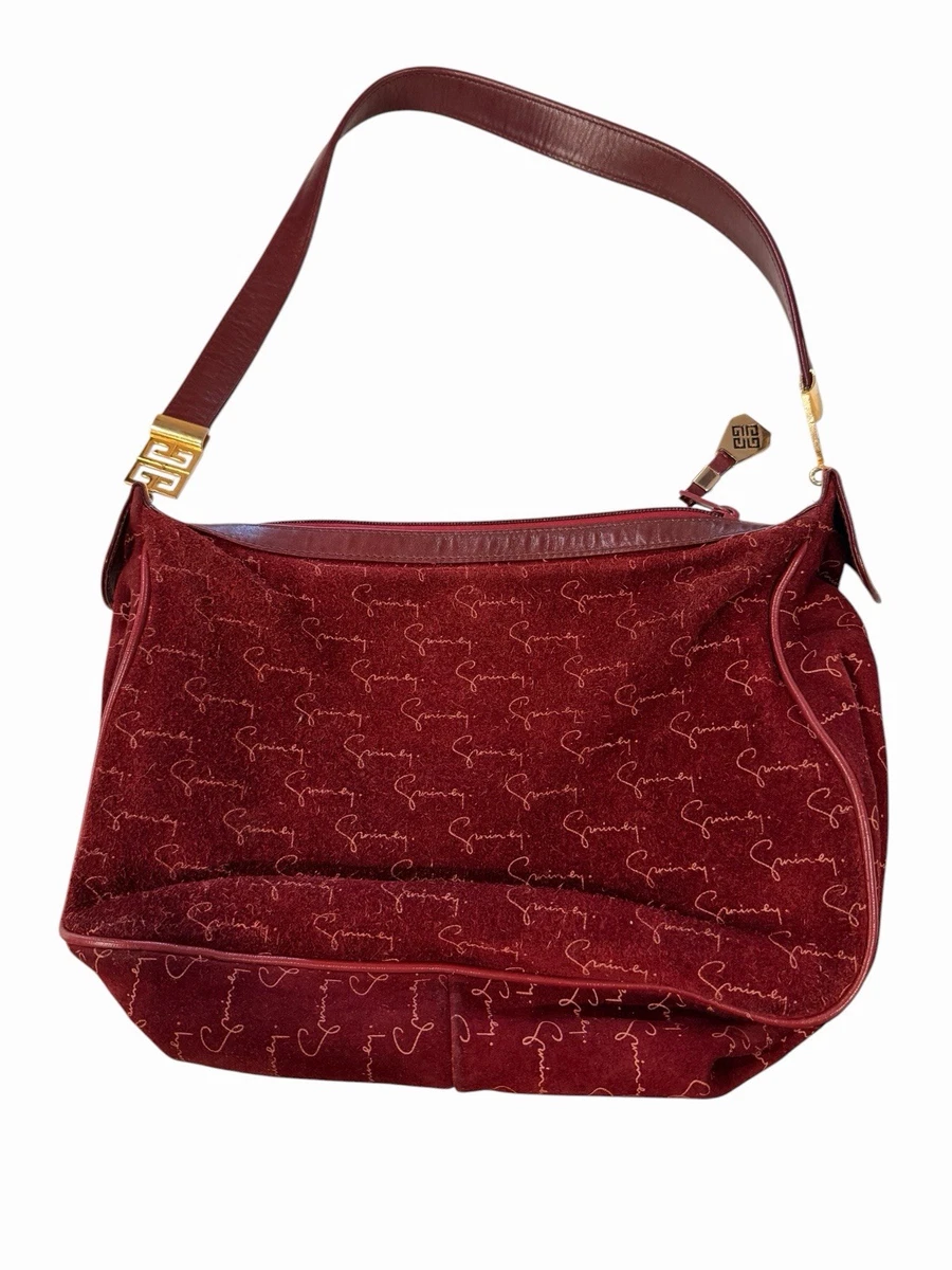 希少 Givenchy hand bag ジバンシー スエード Vintage 25+ Givenchy Suede Exterior Bags & Handbags for Women for sale