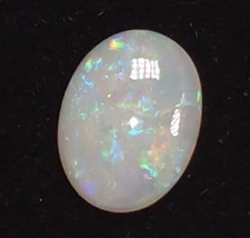 Calibrated 9x7mm Coober Pedy Solid Opal 0.85ct Natural Australian Oval