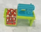 Vintage 1972 Fisher Price Little People Sewing Machine Green & Teal