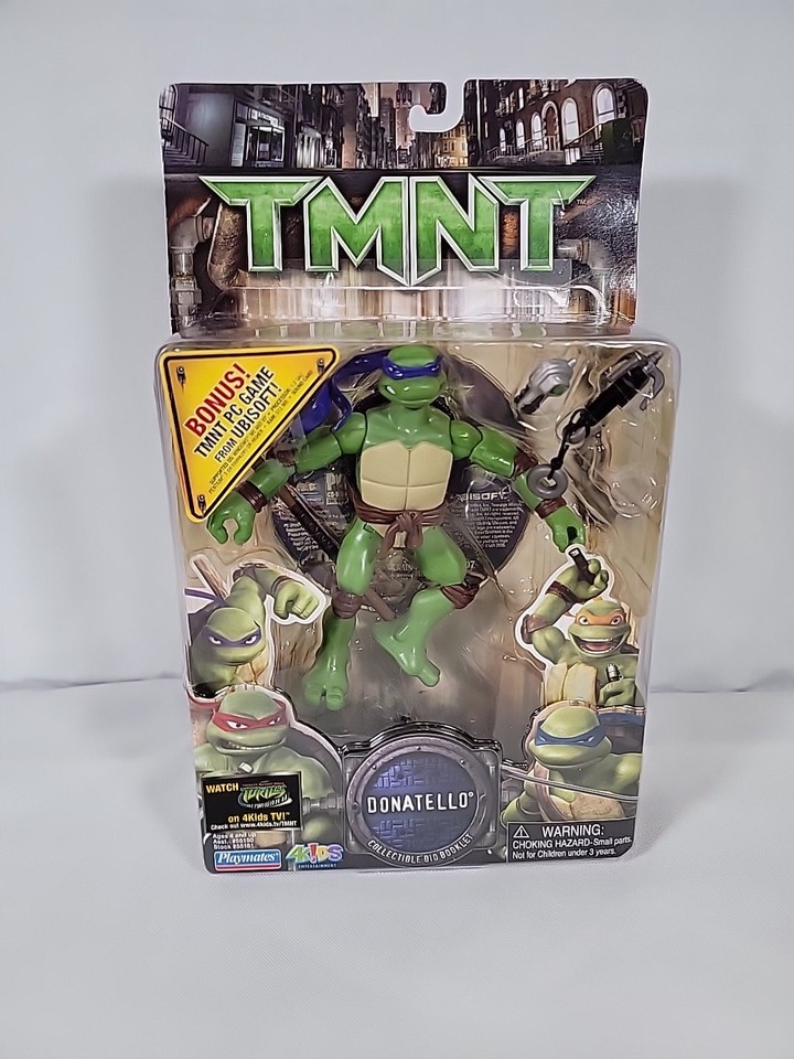TMNT Donatello Playmates 2006 Teenage Mutant Ninja Turtles, With PC