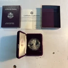 1989-S Proof American Silver Eagle Dollar $1 Box & COA US Mint Bullion OGP