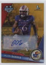2023 Bowman U Chrome Prospect Gold Refractor 50/50 Jalon Daniels #173 Auto 6e0