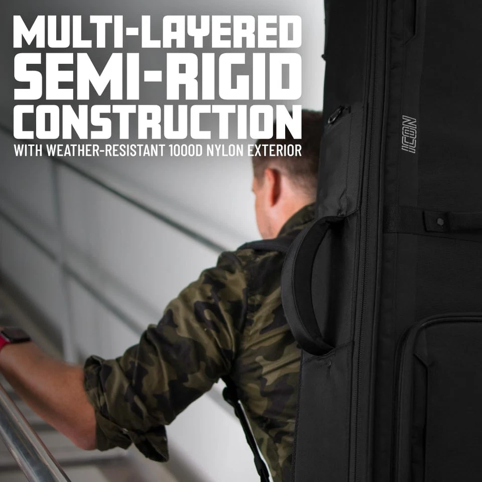 Weather-Resistant Nylon Electric Guitar Gig Bag with TSA Lock, Pockets - Image 3 of 4